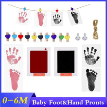 Load image into Gallery viewer, Baby’s HAND AND FOOTPRINT Inkless Imprint Pad