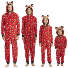 Load image into Gallery viewer, Christmas Hooded Deer Romper Family Matching Jumpsuits