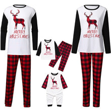 Load image into Gallery viewer, Christmas Elk Round Neck Family Two-piece Pajamas