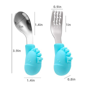 Baby Fork and Spoon Set with Carry Case