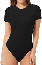 Load image into Gallery viewer, Women Round Neck T Shirts Basic Bodysuits
