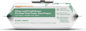 Clean and Fresh Scent Baby Wipes