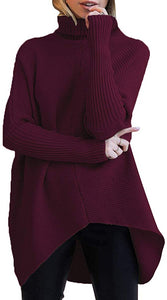Women Turtleneck Long Sleeve Sweatshirt