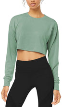 Load image into Gallery viewer, Long Sleeve Crop Top 
