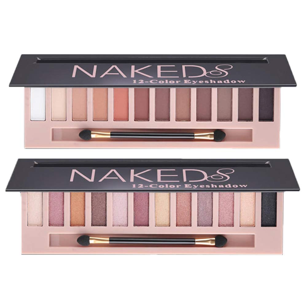 2 Pack 12 Colors Makeup Naked Eyeshadow