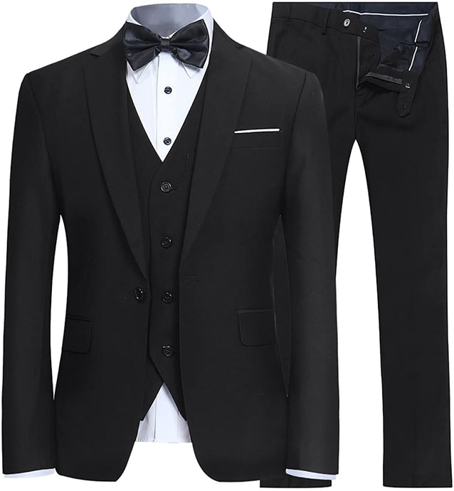 Men Slim Fit Single Suit