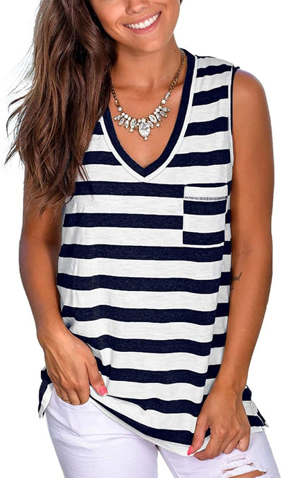 Women Basic V Neck Tops