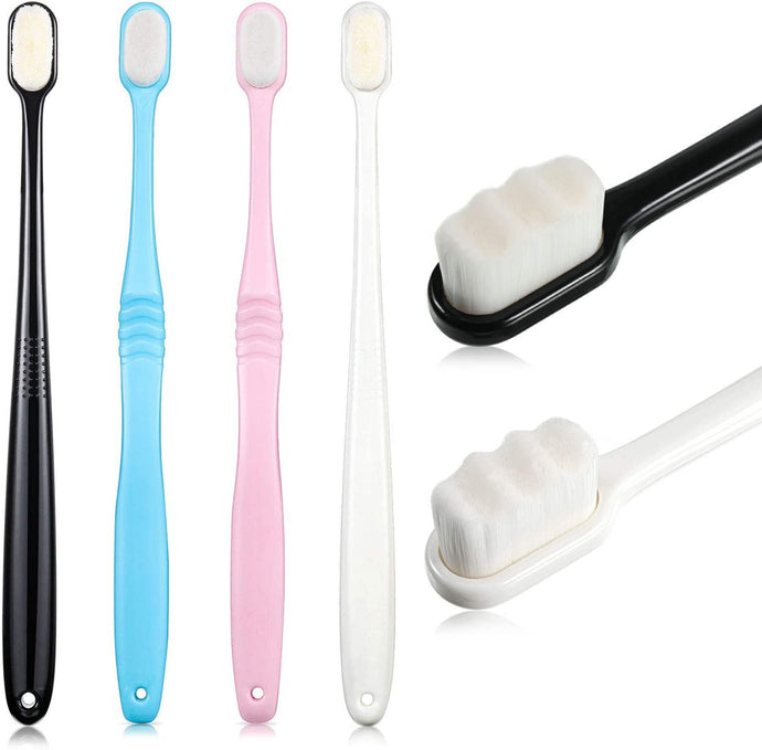 4 Pieces Soft Toothbrush Micro Nano