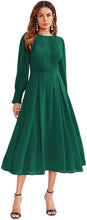 Load image into Gallery viewer, Women&#39;s Elegant Frilled Long Sleeve Dress

