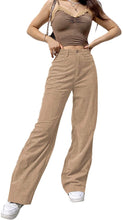 Load image into Gallery viewer, Women High Waist Corduroy Pants
