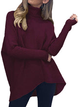 Load image into Gallery viewer, Women Turtleneck Long Sleeve Sweatshirt
