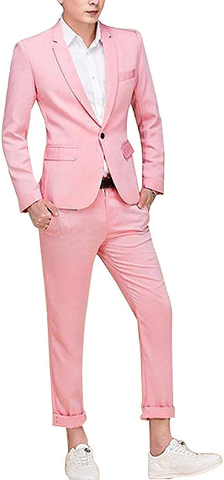 Men Single-Breasted One Button Suits