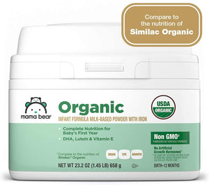 Certified Organic Milk-Based Powder Baby Formula