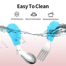 Load image into Gallery viewer, Baby Fork and Spoon Set with Carry Case
