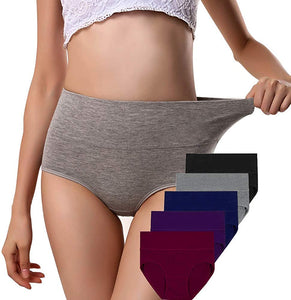 Women Underwear Soft Cotton High Waist 
