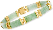Load image into Gallery viewer, Green Jade&quot;Good Fortune&quot; Bracelet
