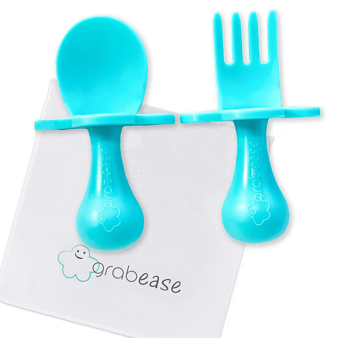 GRABEASE First Self Feed Baby Utensils 