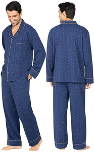 Classic Men Pajamas Cotton