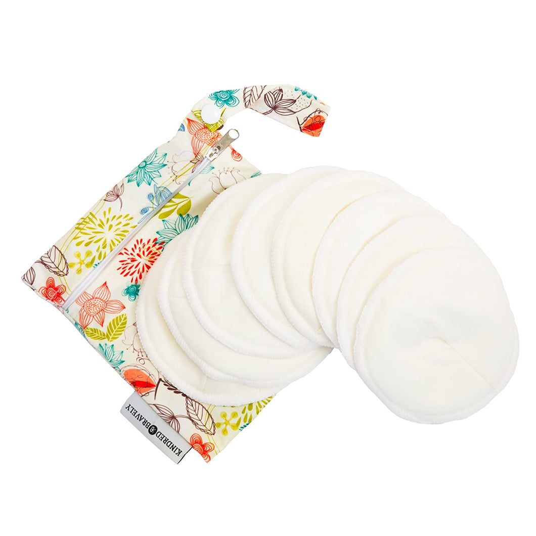 Organic Washable Breast Pads 8 Pack 
