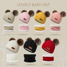 Load image into Gallery viewer, Toddler Winter Hat Scarf Set 
