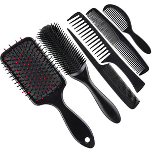 6 Pieces Hair Brush Comb Set