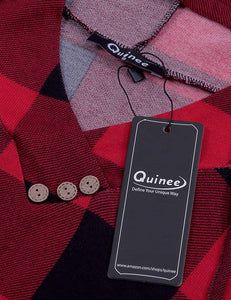Quinee Women's Long Sleeve Plaid Nursing Sweatshirts
