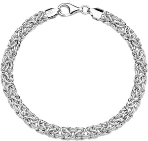 Silver Italian Byzantine Bracelet