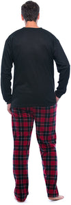 Pajama Set for Men with Thermal Henley