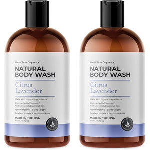 Natural Body Wash Lavender & Citrus