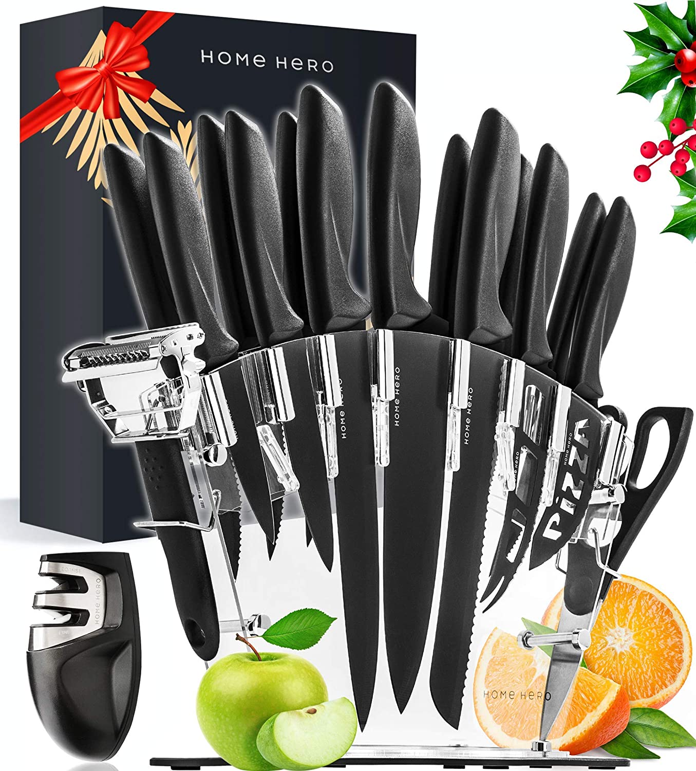 Chef Kitchen Knives 17 Piece Set - HomeHero