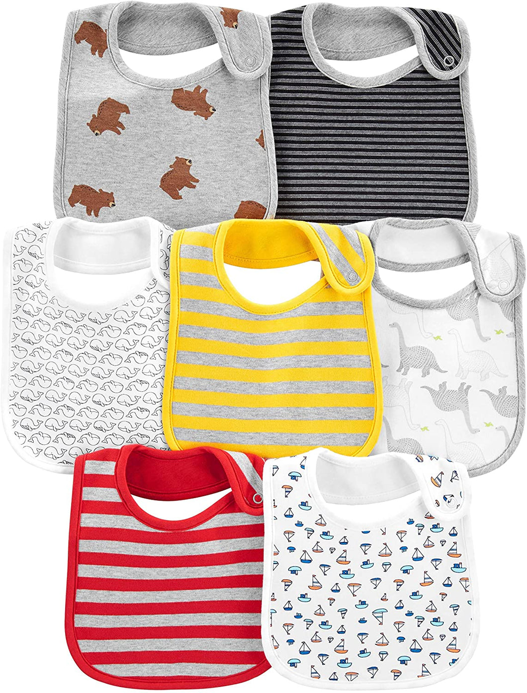 7-Pack Teething Bibs