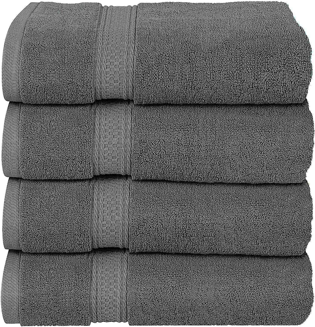 Bath Towels Set, Grey