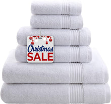 Load image into Gallery viewer,  Absorbent &amp; Soft Decorative 6 Piece Towel Set
