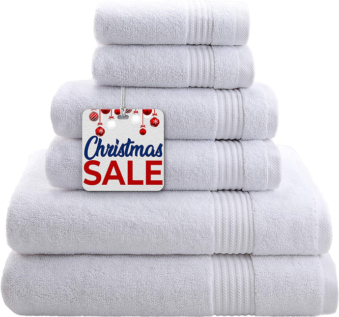  Absorbent & Soft Decorative 6 Piece Towel Set