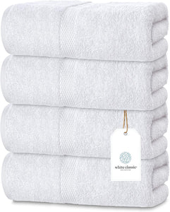 Luxury White Bath Towels Large