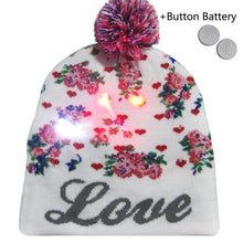 Load image into Gallery viewer, Christmas Designs LED Light Up Knitted Beanie Hat
