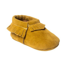 Load image into Gallery viewer, Soft Sole Coral Velvet Baby Moccasin Shoes
