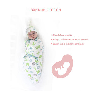 Baby Envelope Swaddle Blanket with Head Cap