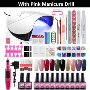 Home Salon Nail  Gel Polish Manicure Art Kit