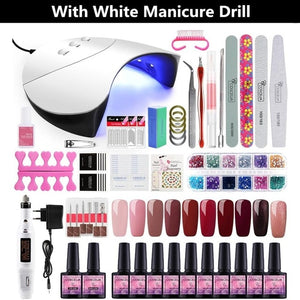 Home Salon Nail  Gel Polish Manicure Art Kit