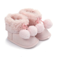 Load image into Gallery viewer, Baby Non-slip Soft-Soled Faux Fur Knitted Boots
