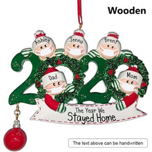 Load image into Gallery viewer, 2020 Family DIY Handwritten Name Doll Christmas Tree Hanging Pendant
