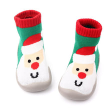 Load image into Gallery viewer, Christmas Children Rubber Soles Shoes Socks

