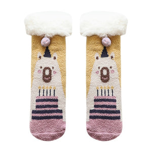 Kids Christmas Thicken Plush Socks