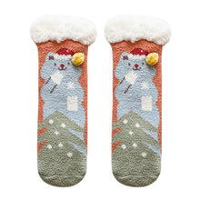 Load image into Gallery viewer, Kids Christmas Thicken Plush Socks

